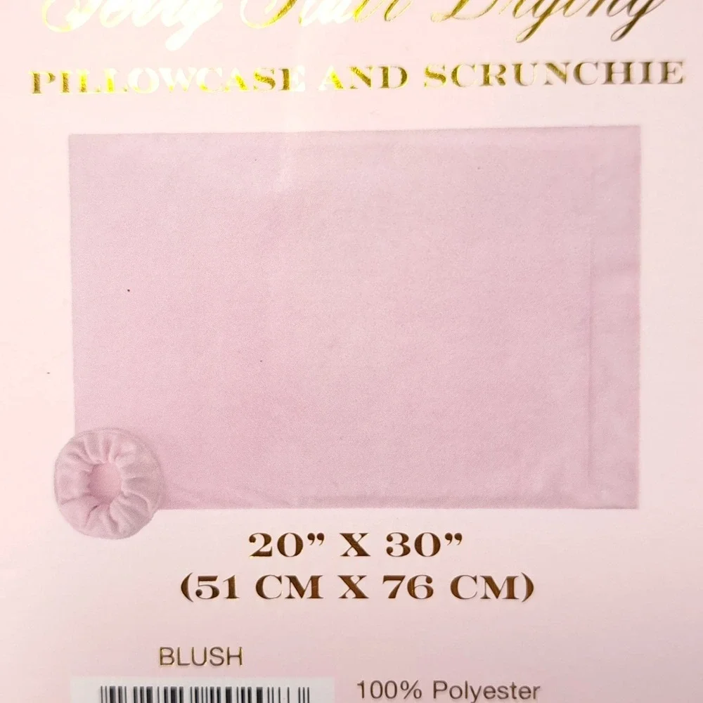 Maison Des Fleurs‎ Terry Hair Drying 2 Piece Pillowcase/Scrunchie NWT 20 X 30 in